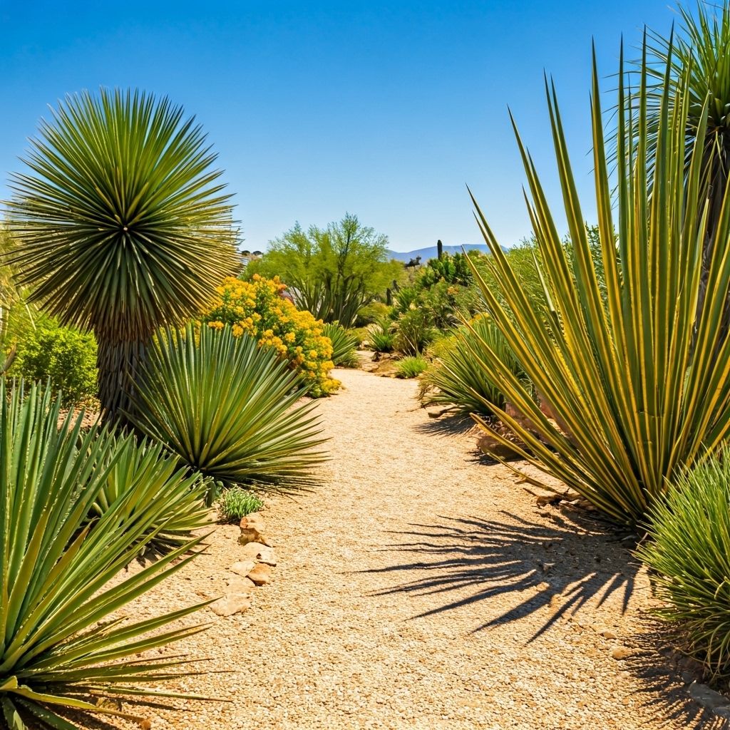 Desert garden pathway