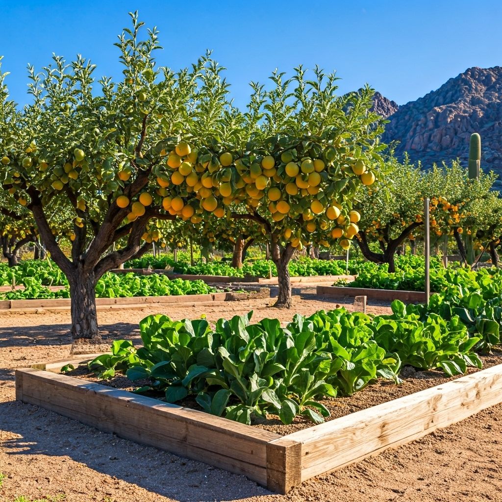 Edible desert garden